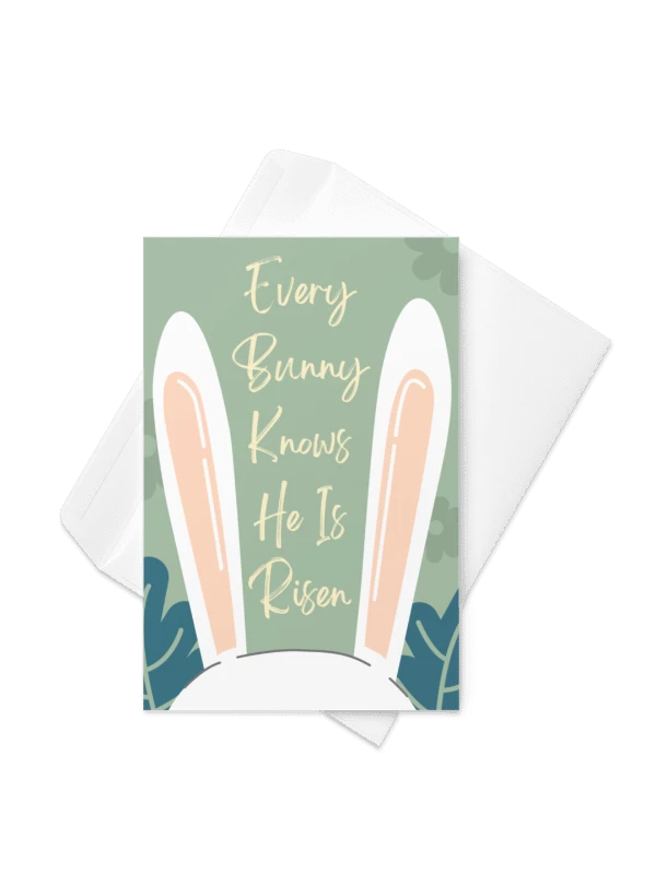 Every Bunny Knows He Is Risen Easter Greeting Card product image (2)