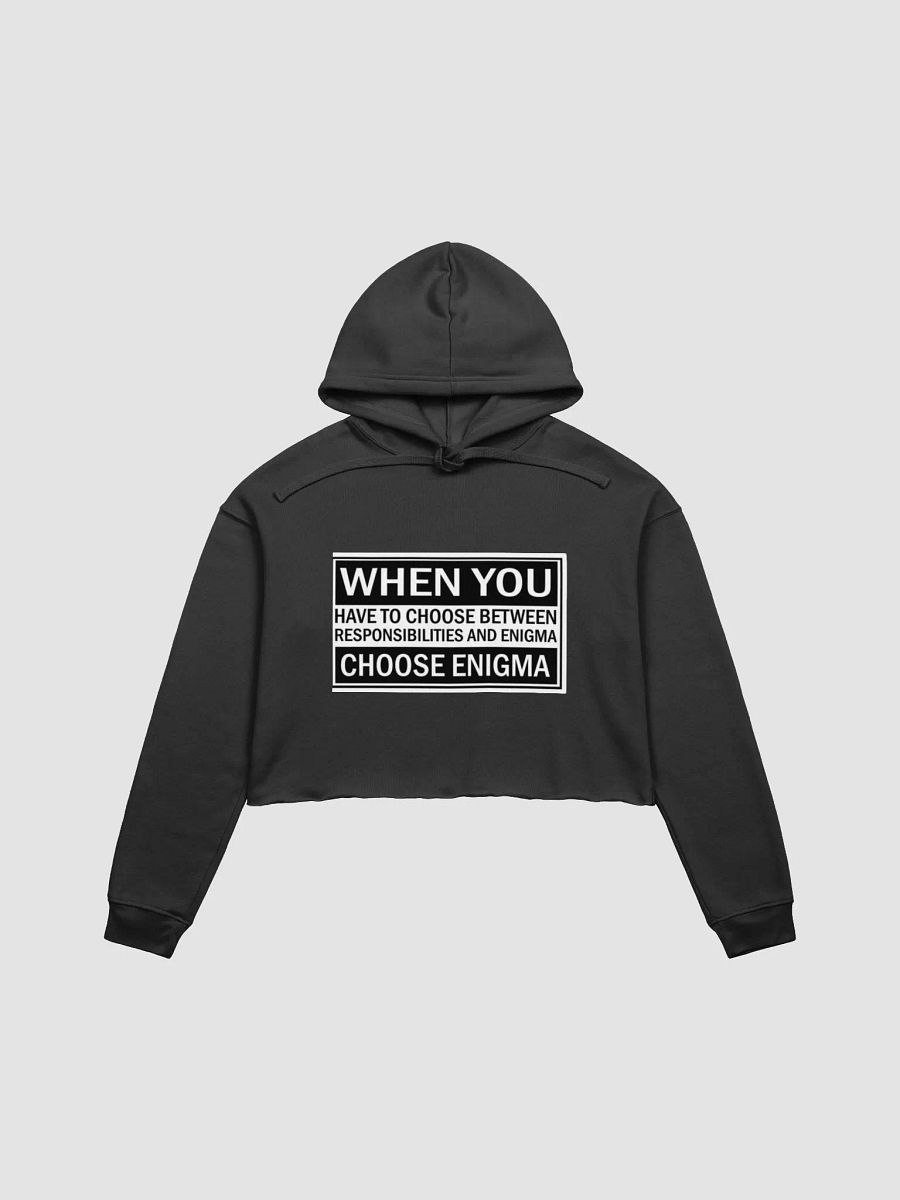 ENIGMAS Bella+Canvas Fleece Crop Hoodie product image (1)