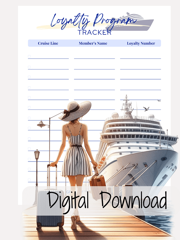 Cruise Loyalty Program Tracker product image (1)