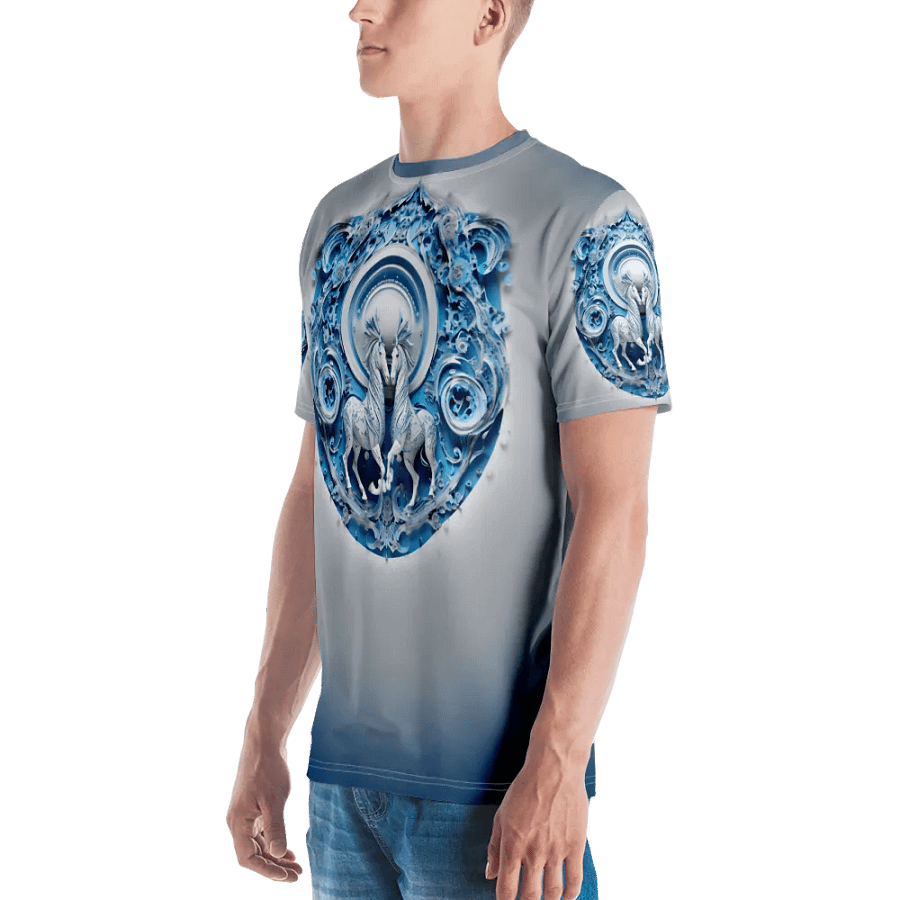 Blue Horse Emblem T shirt product image (4)