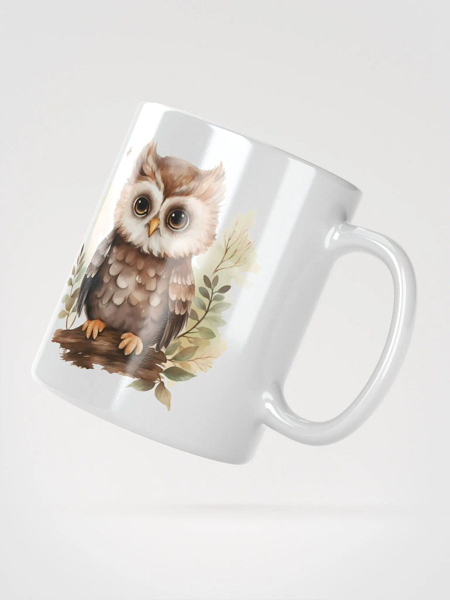 Whimsical Owls White Glossy Mug product image (4)