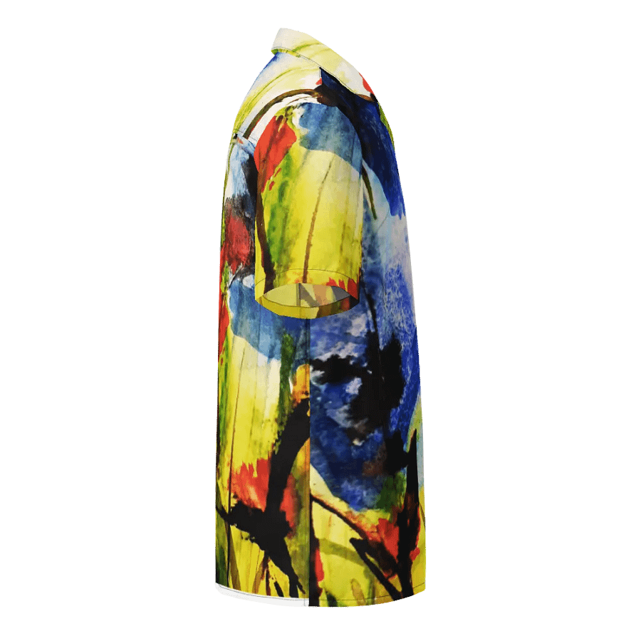 original abstract watercolour painting printed on hawain shirt product image (10)