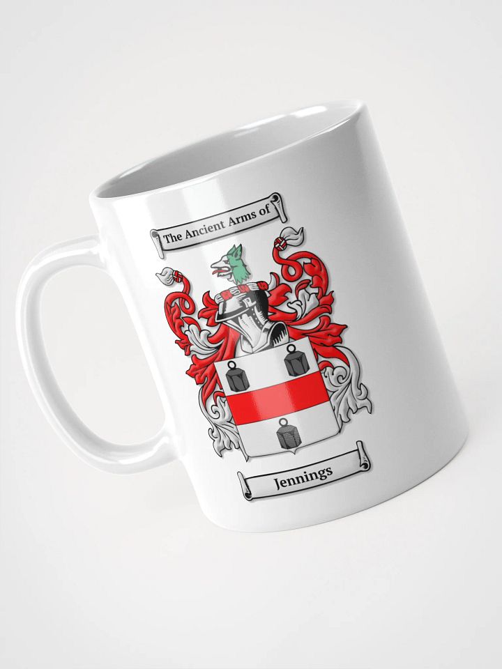 Jennings Family Crest - White Mug product image (1)