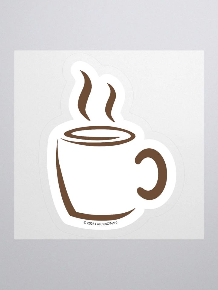 Hot Coffee Minimalist Sticker product image (1)