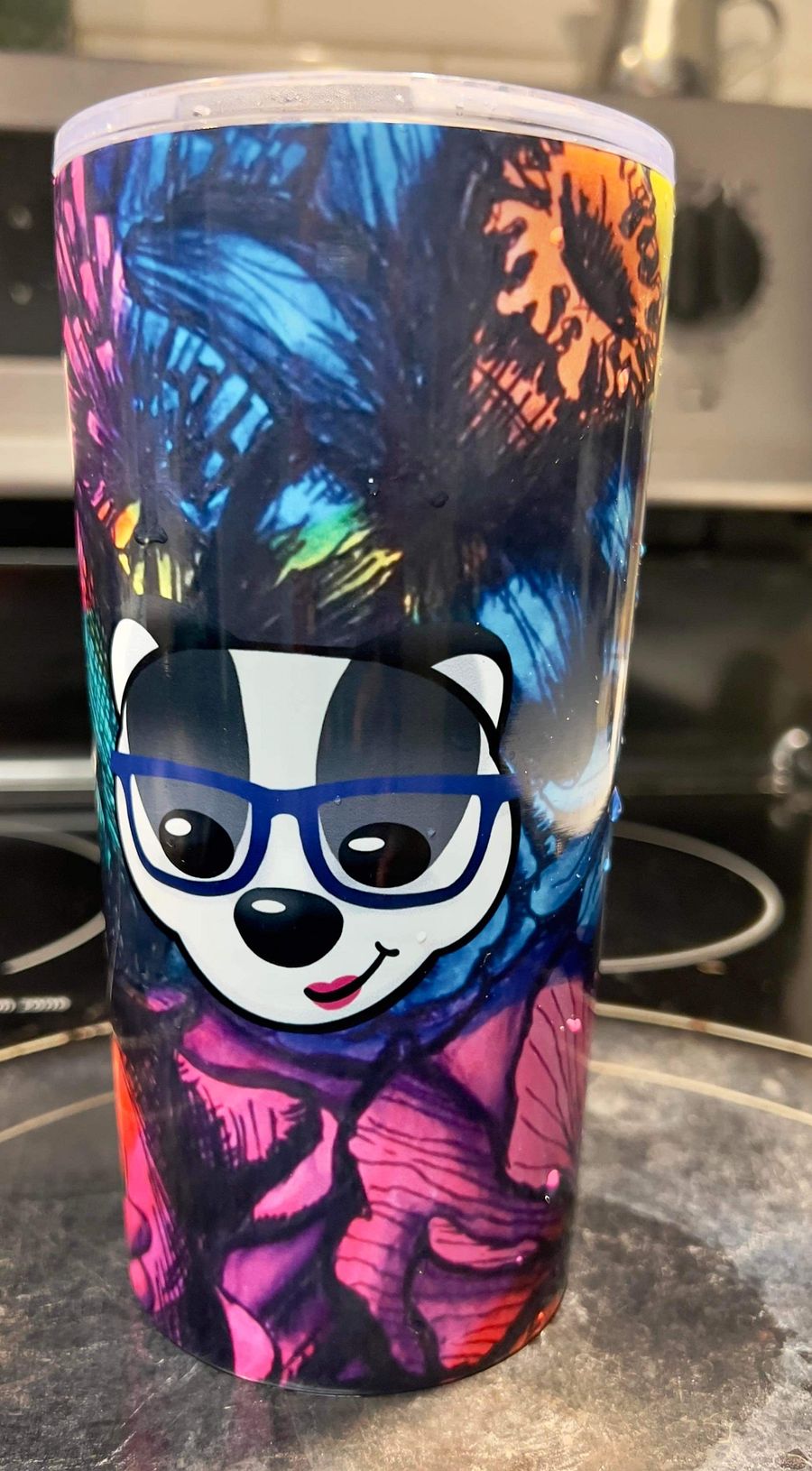 BadgerMakes Tiedye Flower 20oz Tumbler product image (5)