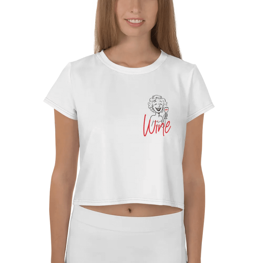 Vibrant Wine All-Over Crop Tee product image (1)