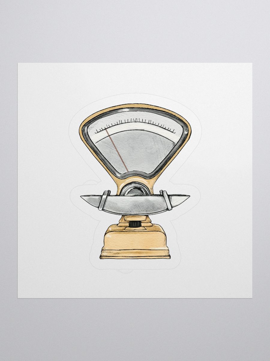 Retro Kitchen Scale Sticker product image (1)