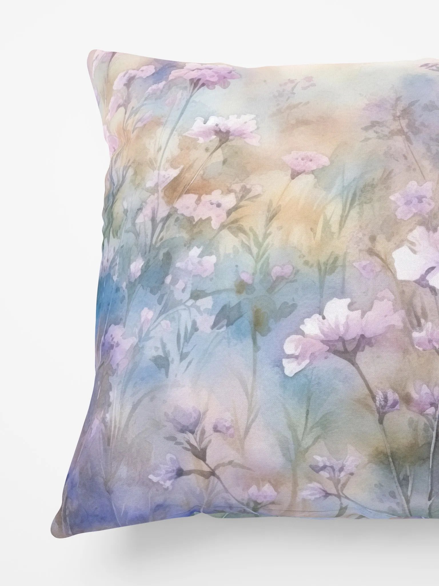 Wildflower Meadow In Pastel All-Over Print Pillow product image (3)