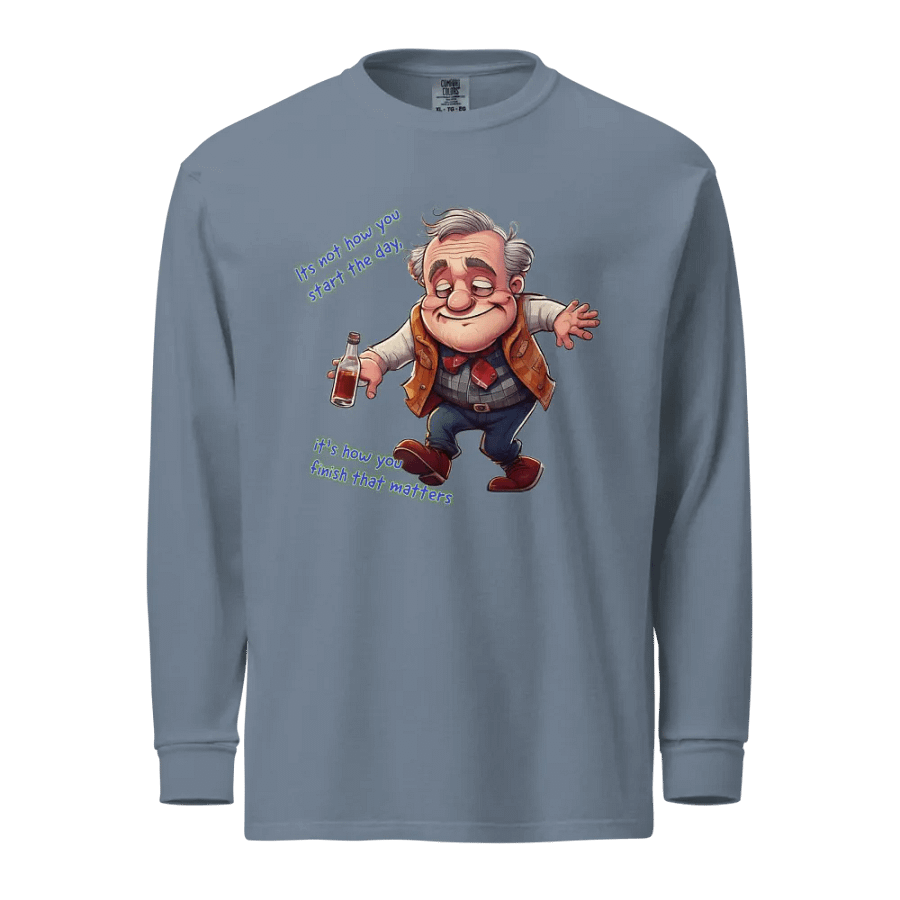 Finishing The Day - Men's Long Sleeve Shirt product image (5)