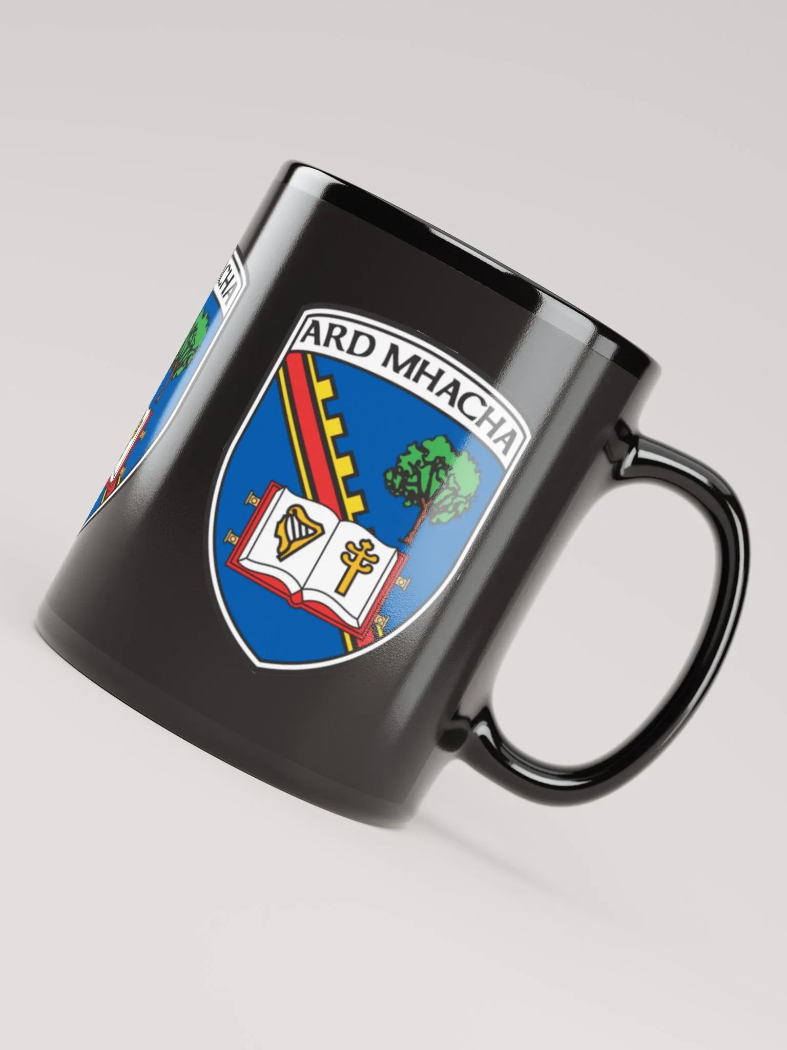 Armagh Crest Black Glossy Mug product image (7)