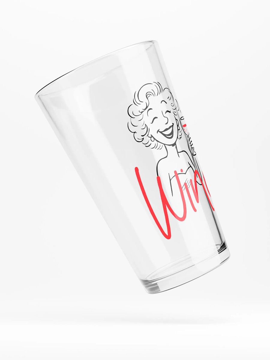 Red Wine Typography Pint Glass product image (4)
