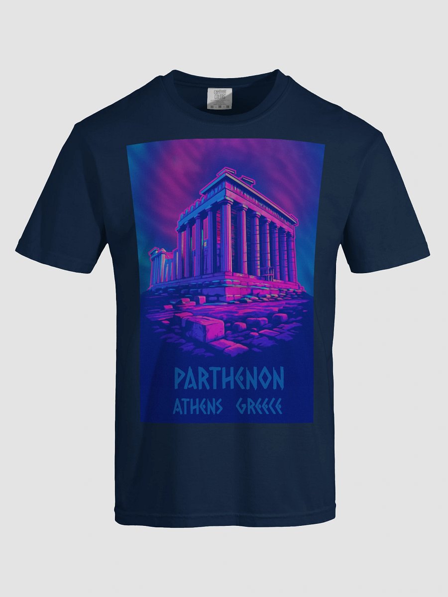 Neon Chill Wave Parthenon Athens T-Shirt product image (81)