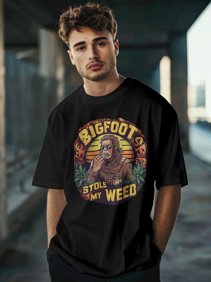 BigFoot Stole My Weed Graphic Unisex T-shirt product image (1)