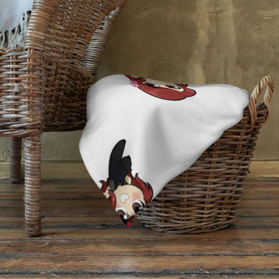 Red-Haired Character Grid Throw Blanket product image (4)