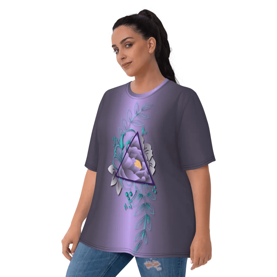 Floral Abstract All Over Print T-shirt product image (10)