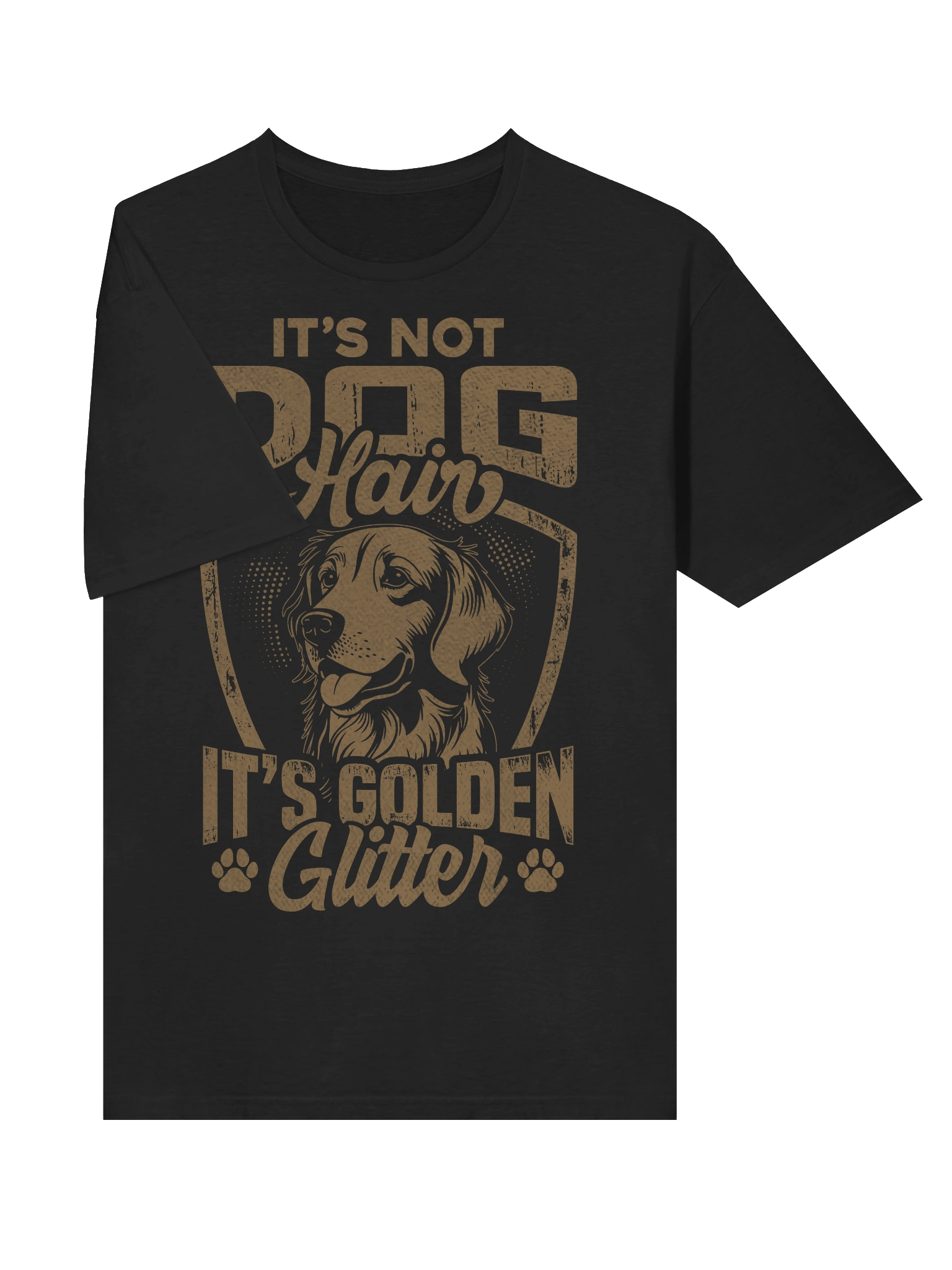 Golden Glitter Dog T-Shirt product image (22)
