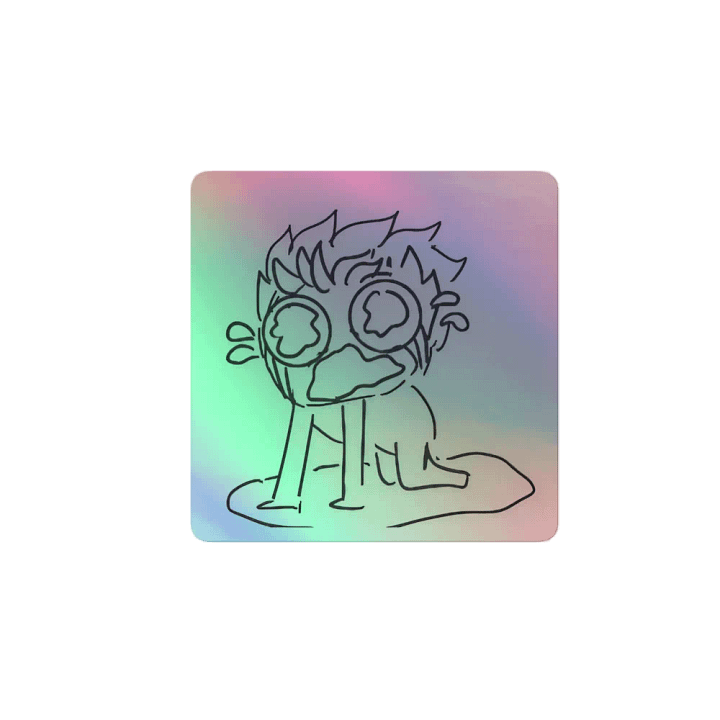 'MENTAL ANGUISH!' Holographic Sticker product image (2)