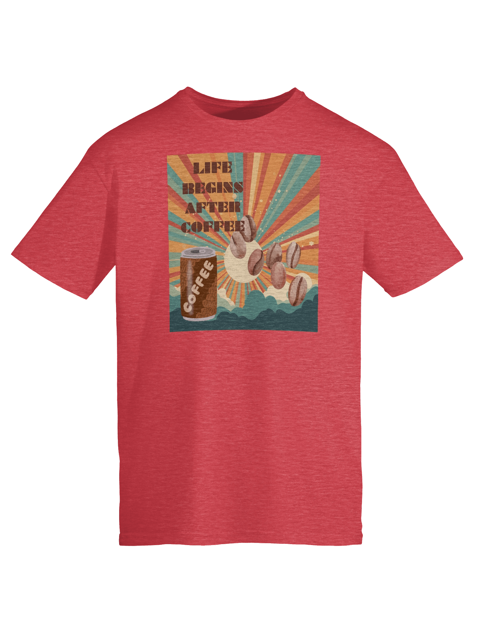Retro Coffee Sunburst T-Shirt product image (45)