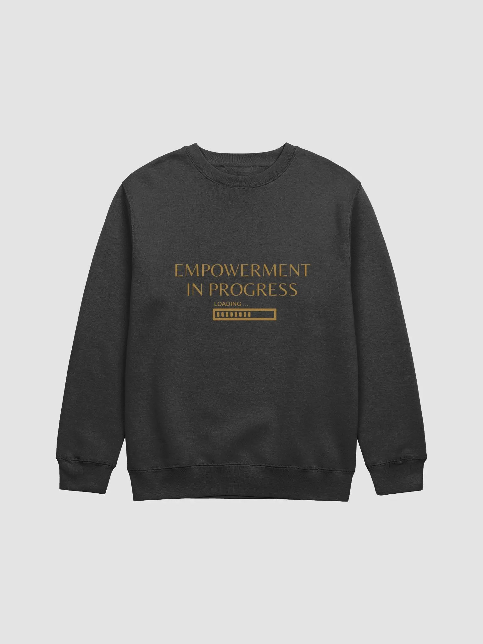 Empowerment in Progress Gold Loading Bar Crew Neck Sweater product image (1)