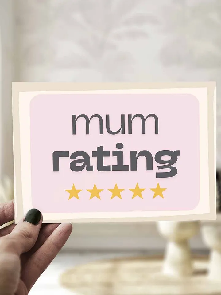 Funny Mother's Day Card 5 Star Mum Rating product image (1)