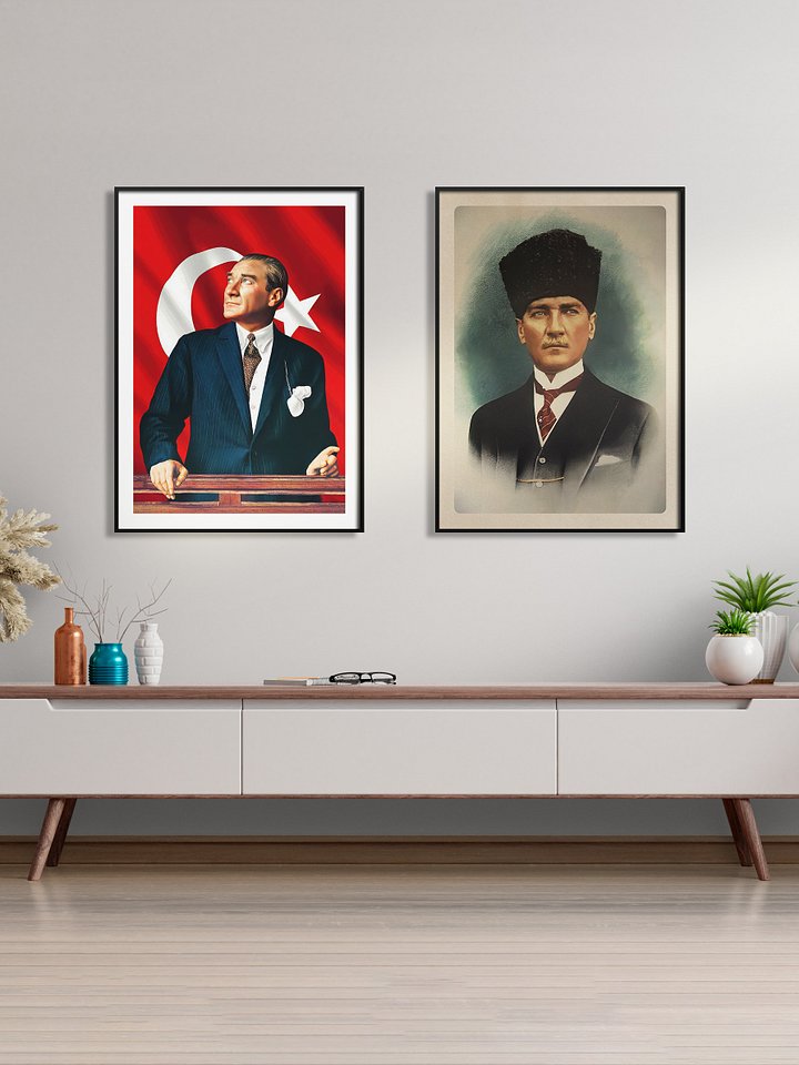 Mustafa Kemal Atatürk photo poster with border, 1920s — Turkey poster product image (2)