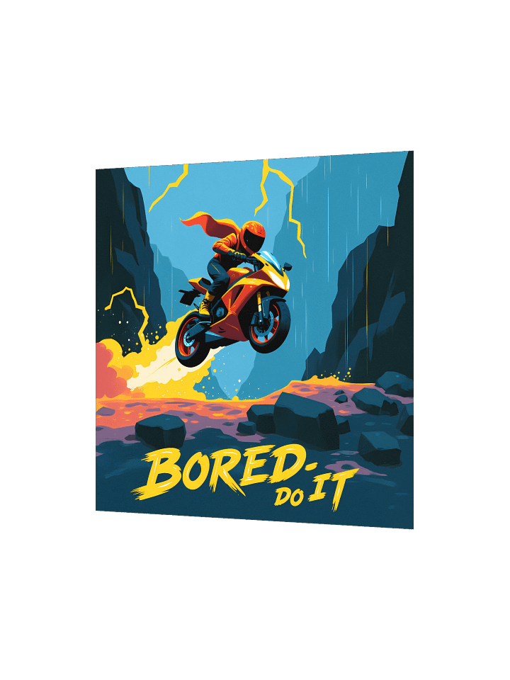 Colorful Moto – Bored Do It Paper Poster product image (7)