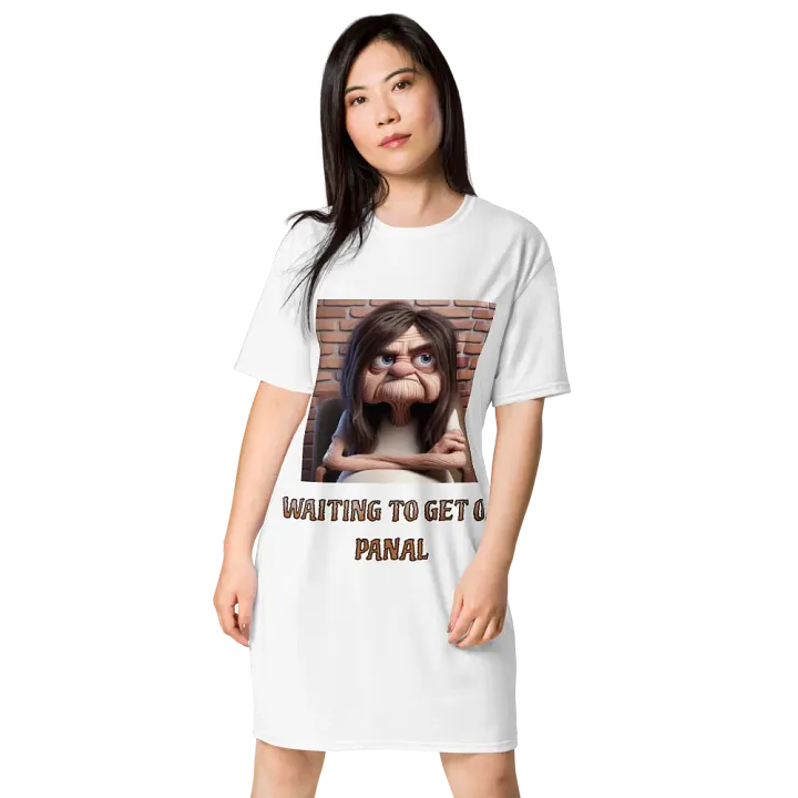 ''Dreamy, Waiting To Get On Panal'' All-Over Print T-Shirt Dress product image (1)
