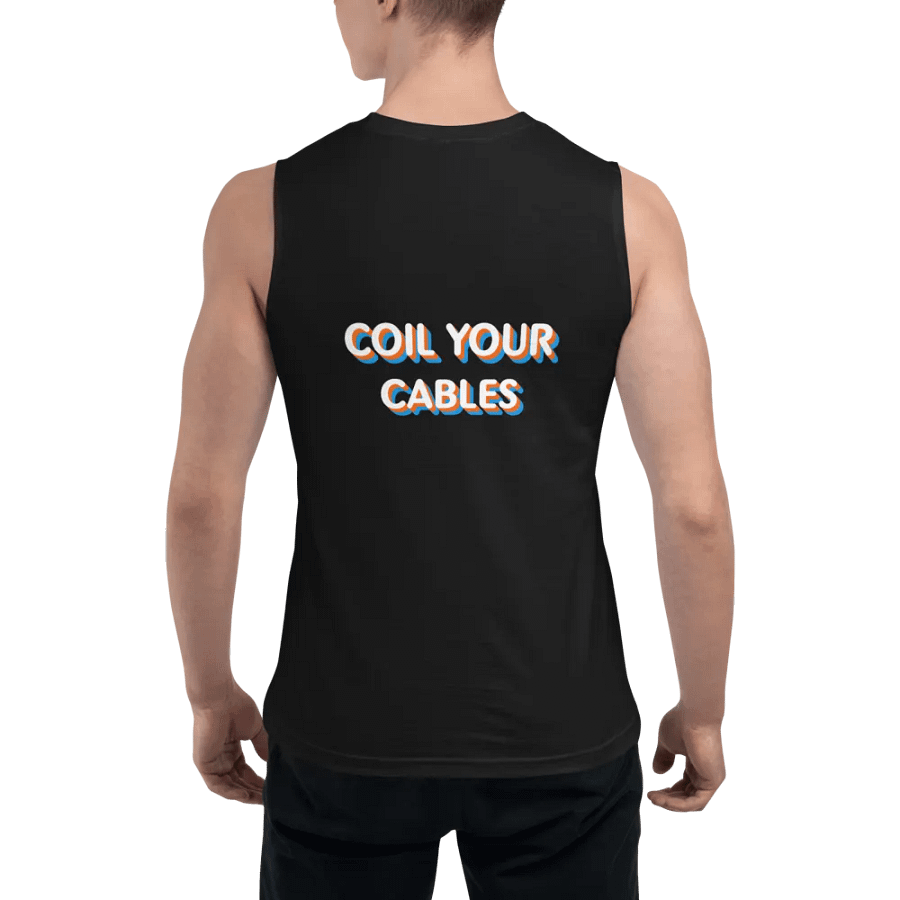 Coil Your Cables/Marble Guitar Pick Muscle Tank product image (7)