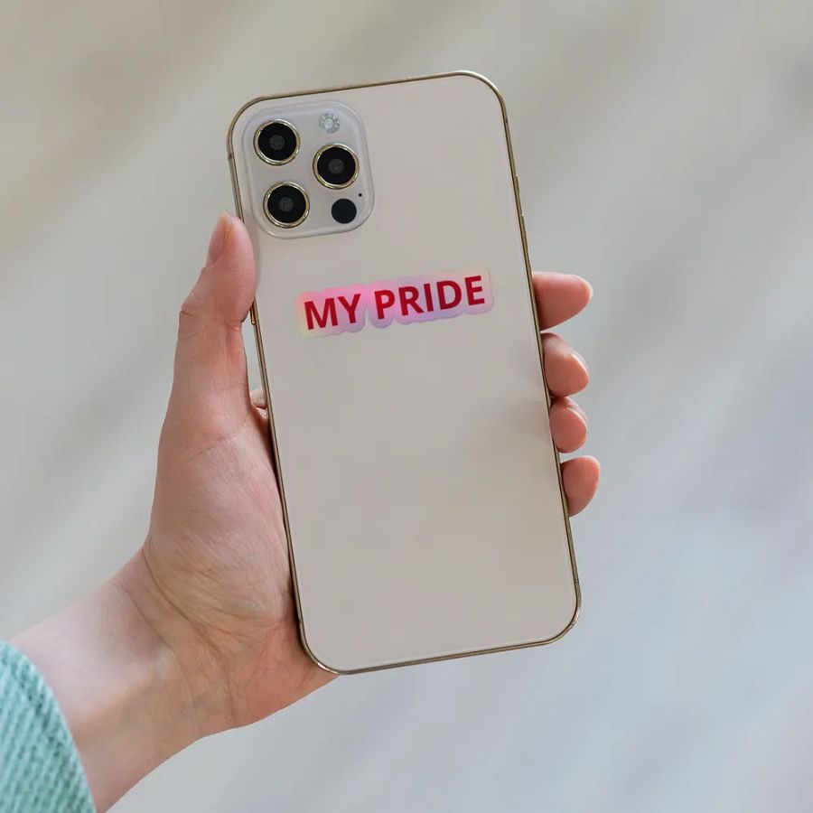 kiss holographic sticker My pride product image (6)