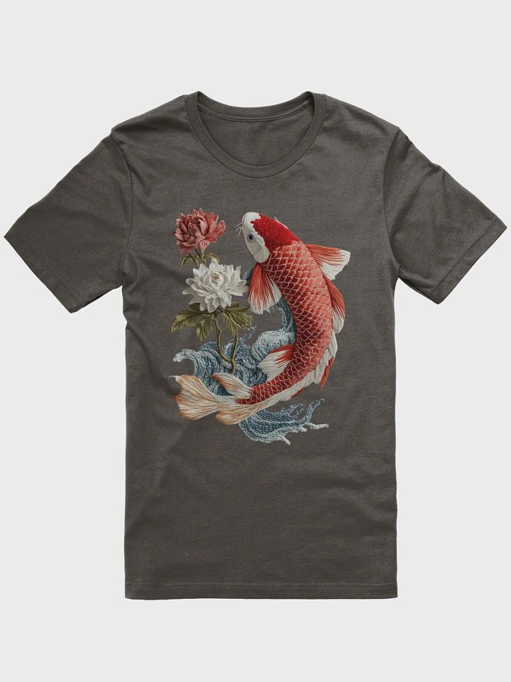 Embroidered-ish Printed Koi T-Shirt product image (1)
