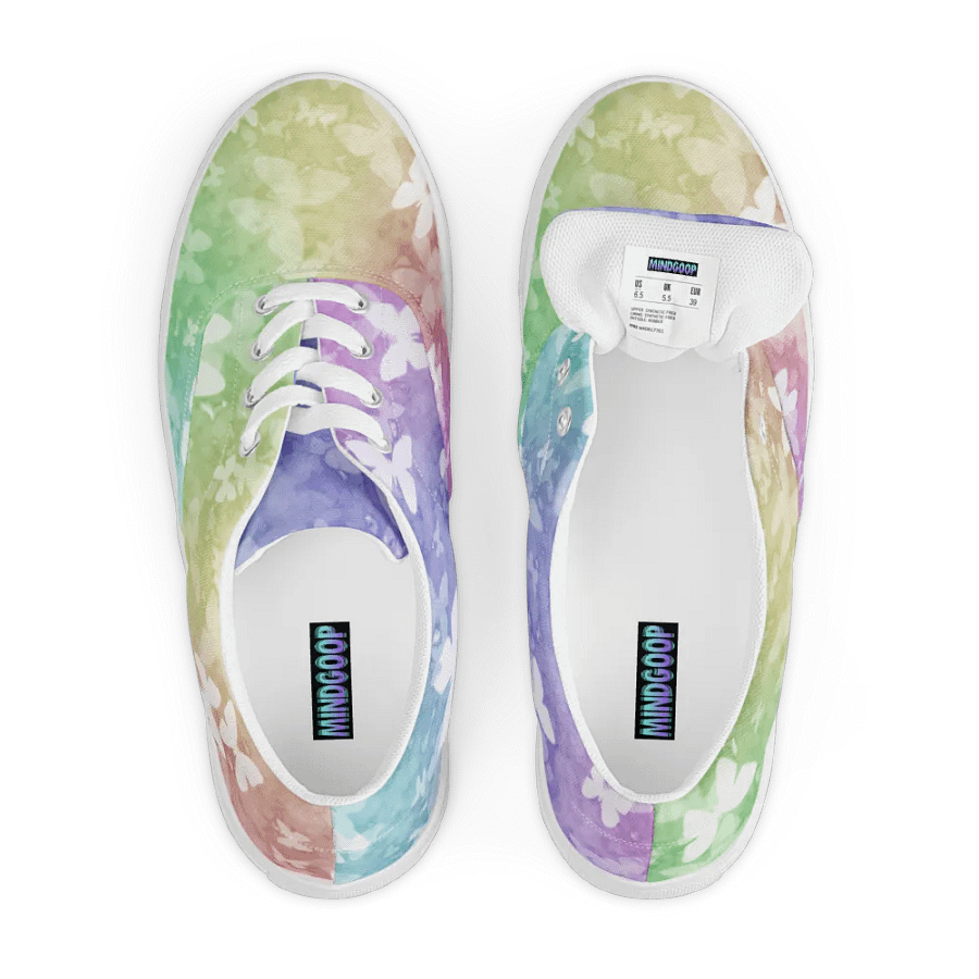 butterfly rainbow frost canvas shoes (womens) product image (5)
