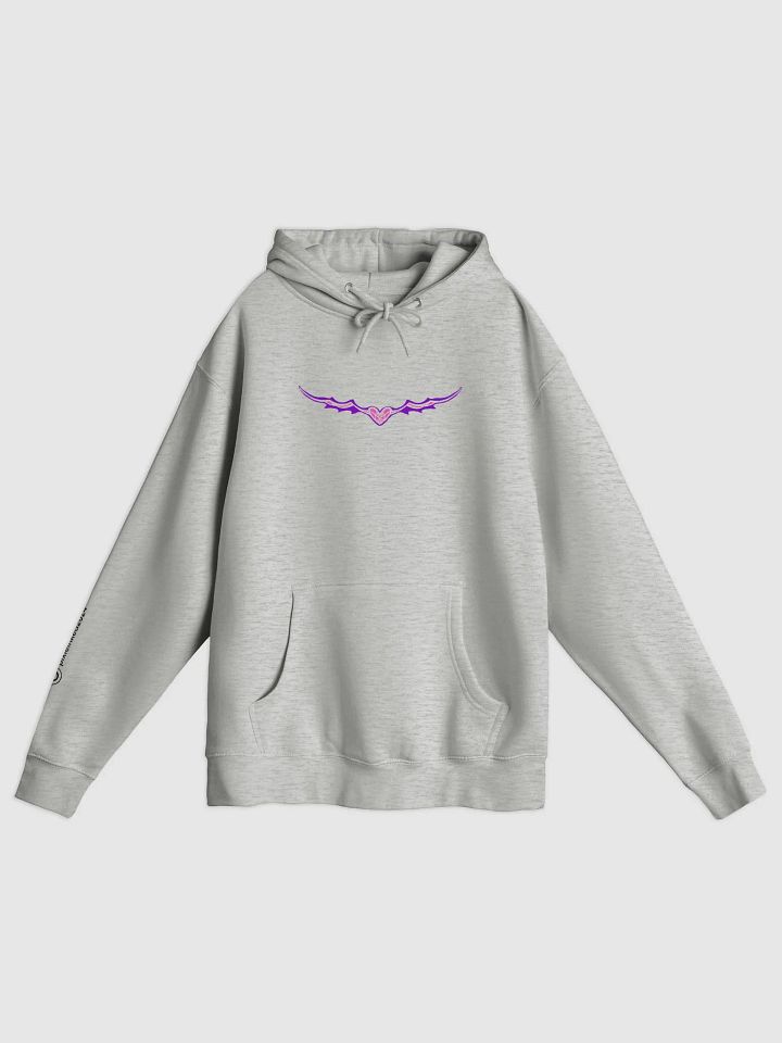 purple gothic vampire heart hoodie product image (2)