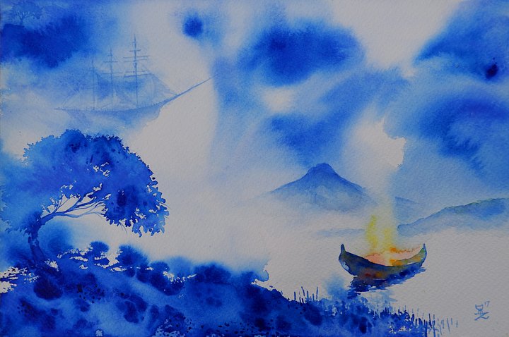 "It's Time to Change Ships" Painting by Deni Je product image (1)