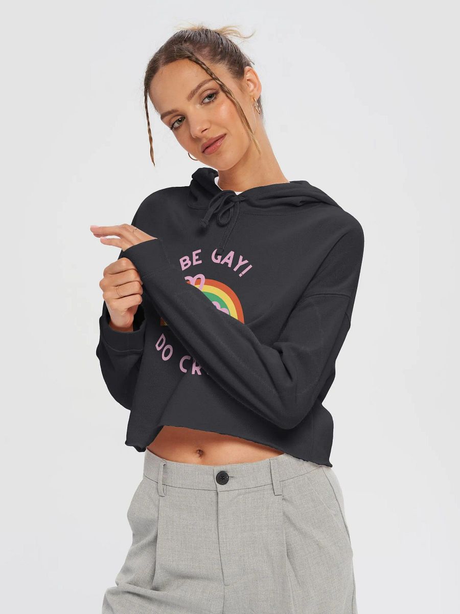 Rainbow Rebellion Cropped Hoodie product image (3)