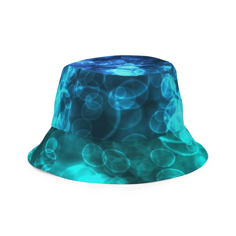Blue Ocean Bokeh and Mermaid Stripe Bucket hat product image (5)