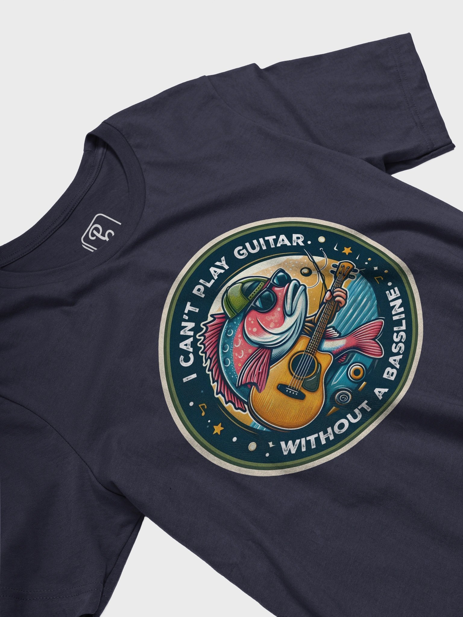 I can't play guitar without a bassline! Tee product image (3)
