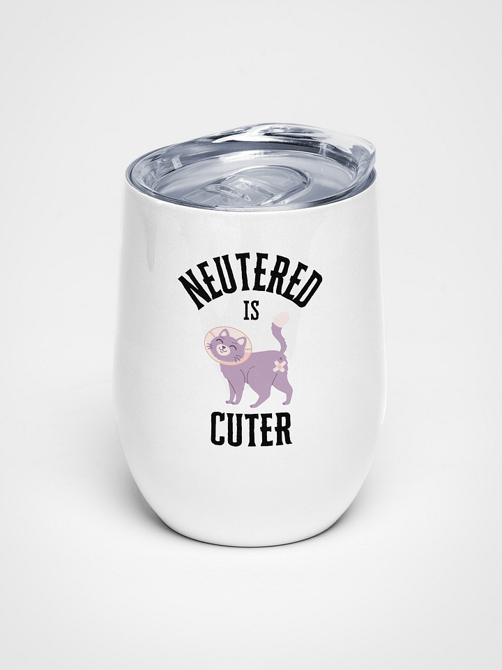 Neutered is Cuter Wine Tumbler product image (1)