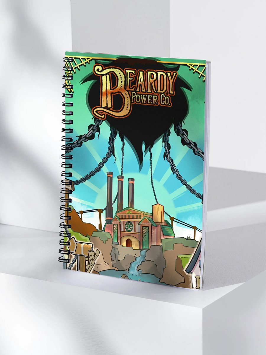 Beardy Power Co Notepad (Blue) product image (4)