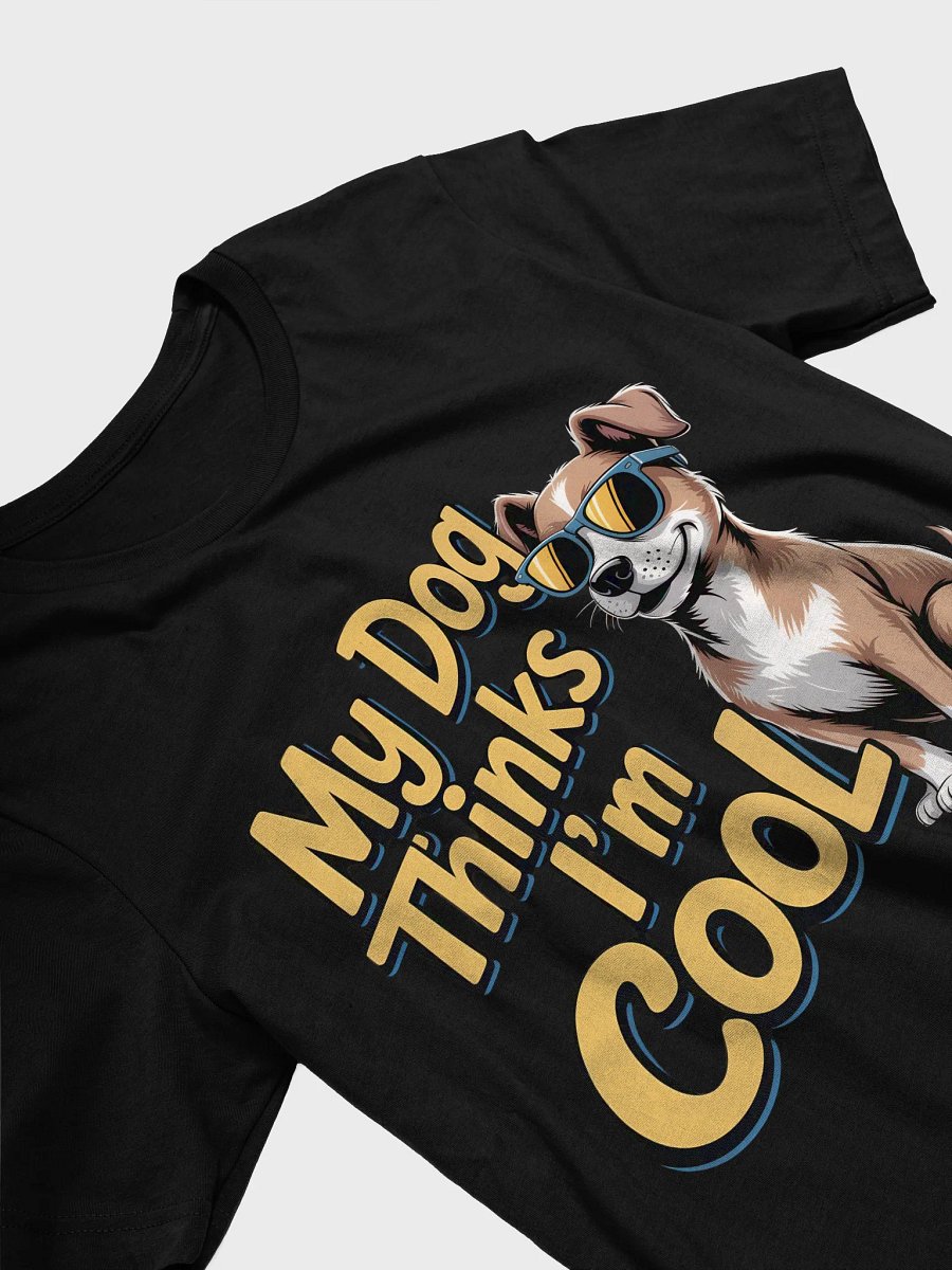My Dog Thinks I'm Cool – Golden Retriever Cartoon T-Shirt product image (3)