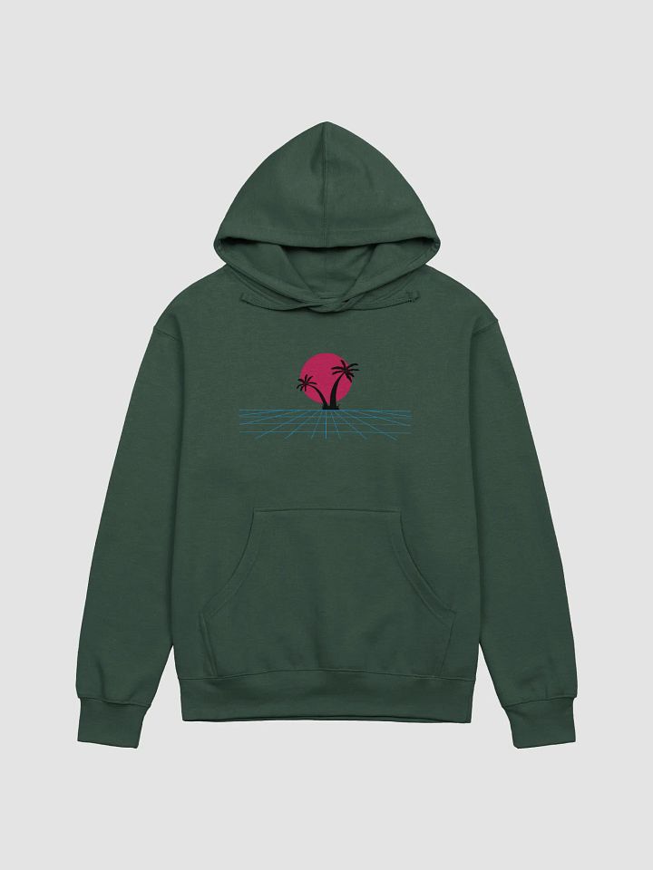 Neon Palms Retro Hoodie product image (1)
