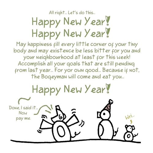 Motivating, simply motivating...
We have many surprises for this new year... Among them: A post for the next New Year!

#pups...