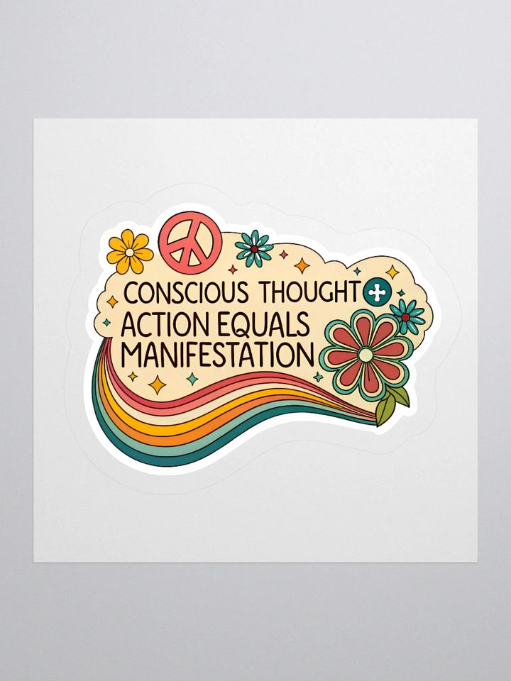 Conscious Manifestation Kiss Cut Stickers product image (2)