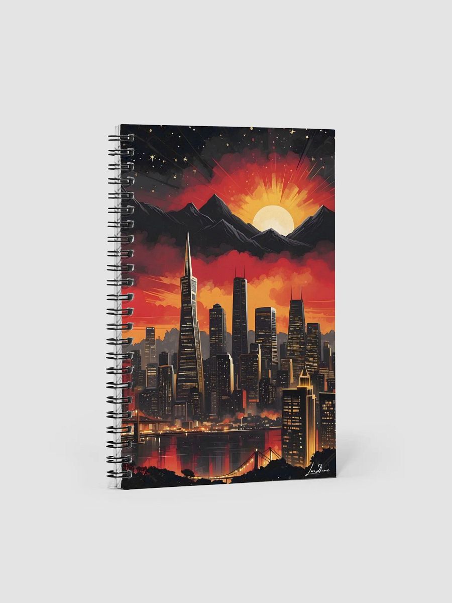 Beautiful sunset City - Spiral Notebook product image (3)