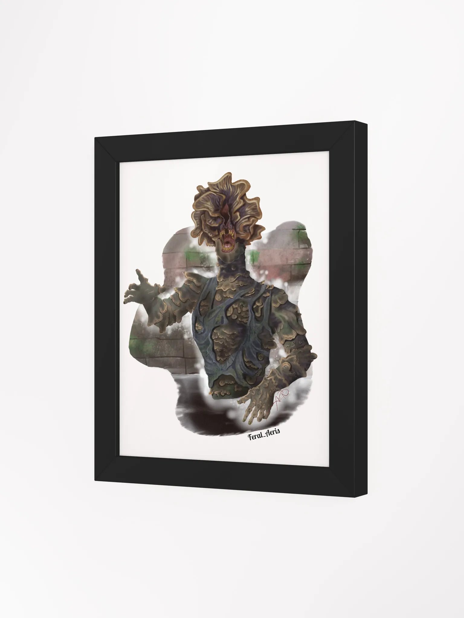 Cordyceps on White Framed Print product image (3)