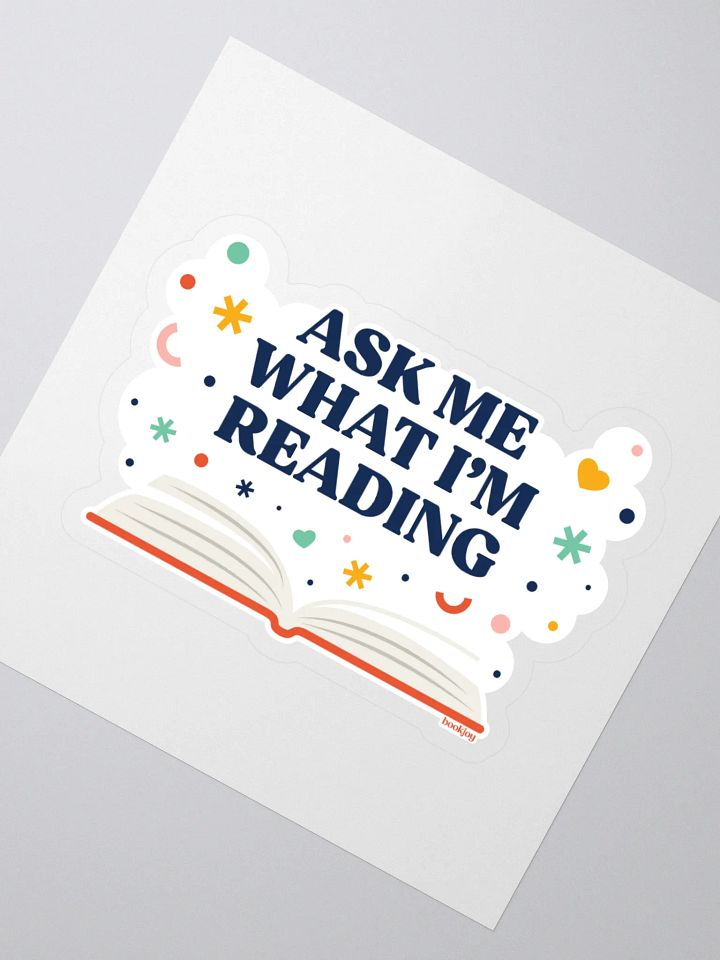 Ask Me What I'm Reading Sticker product image (2)