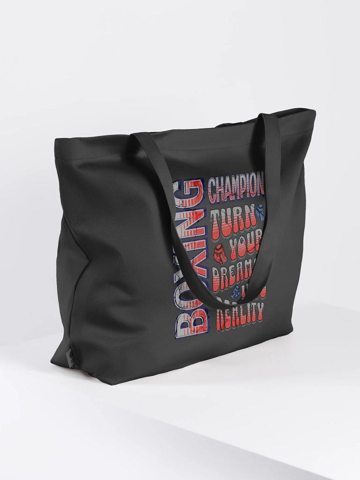 Boxing Champion Turn Your Dreams Into Reality Organic Tote Bag product image (1)