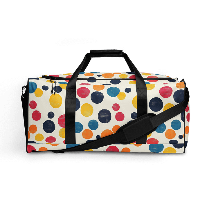Polka Dot Illusion Vintage Retro Duffle Bag product image (2)