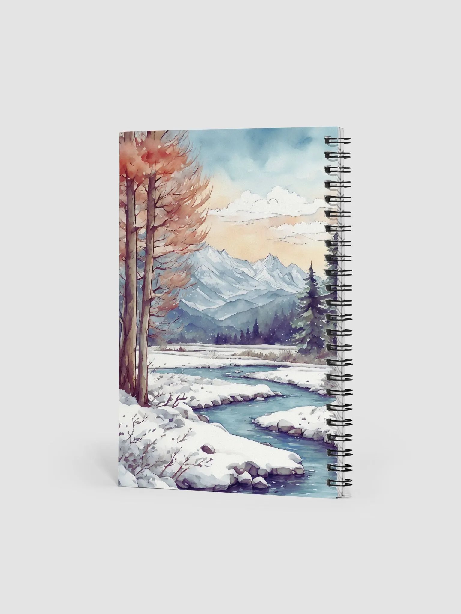 Winter mountain river Notebook product image (3)
