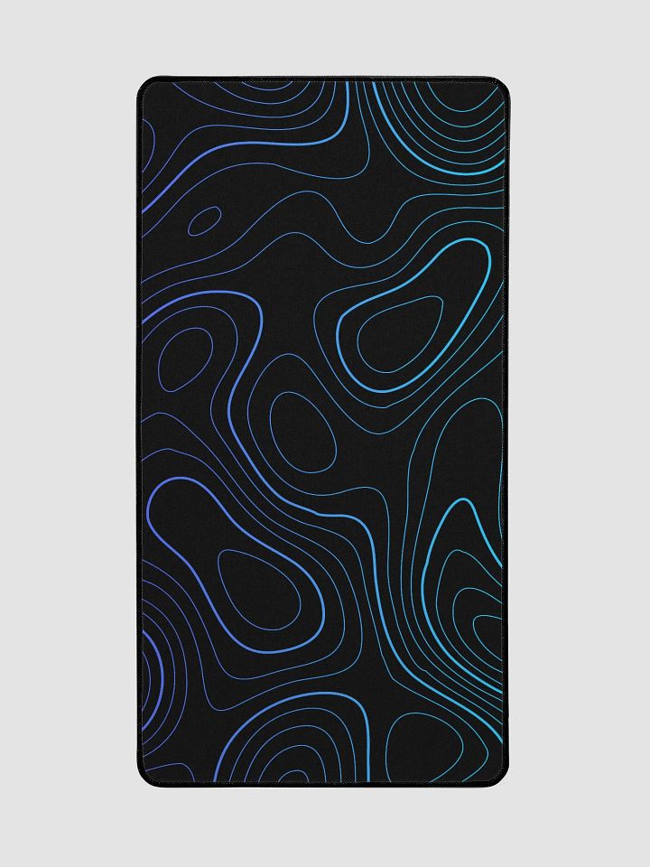Ocean Surge: Topo Lines with Gradient Pop Desk Mouse Mat product image (2)