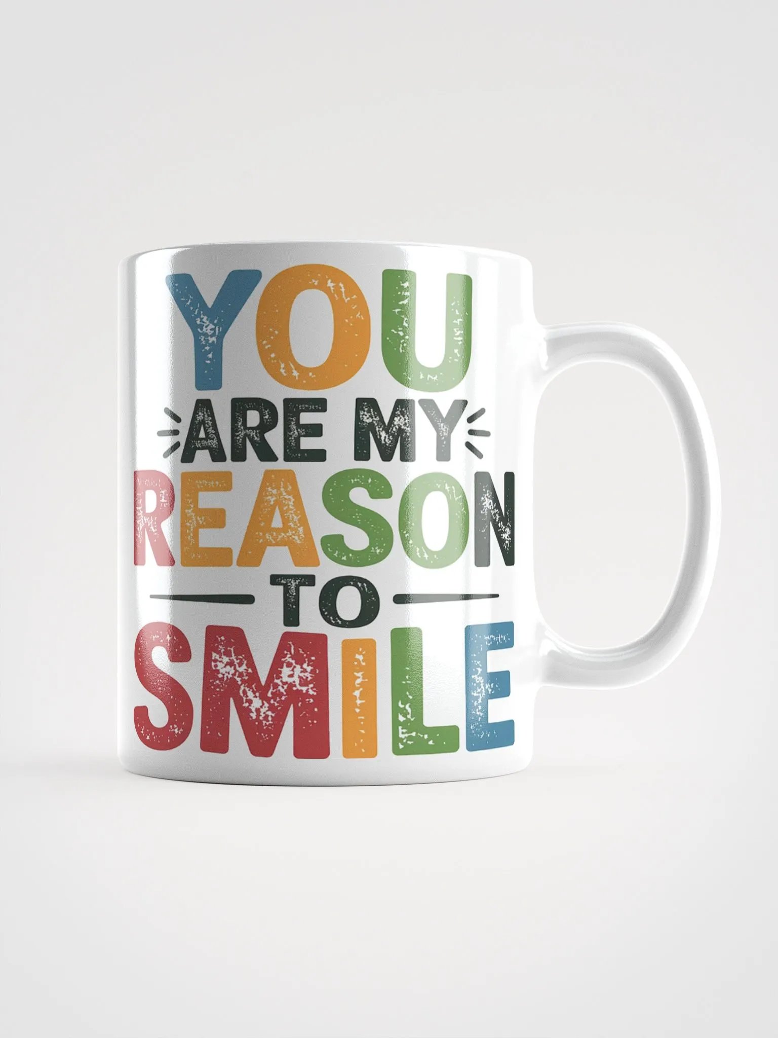 "You Are My Reason to Smile" #Motivational Glossy White Mug product image (2)